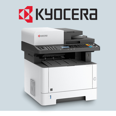 Kyocera yazıcı ve Kyocera logosu