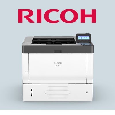 Ricoh yazıcı ve Ricoh logosu