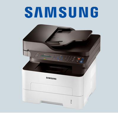 Samsung yazıcı ve Samsung logosu